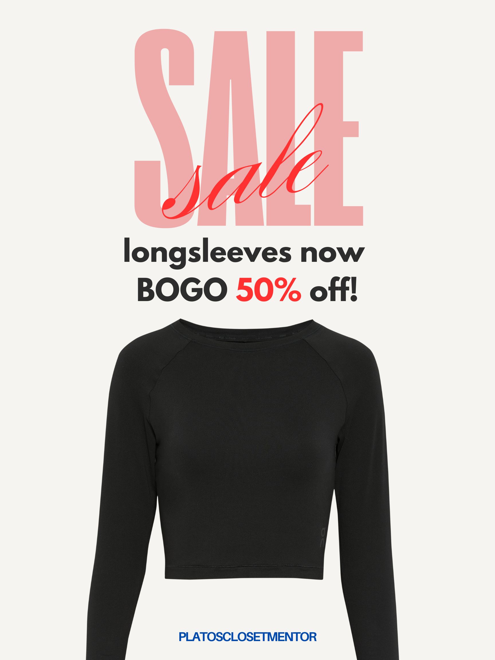 Longsleeves BOGO 50% OFF!